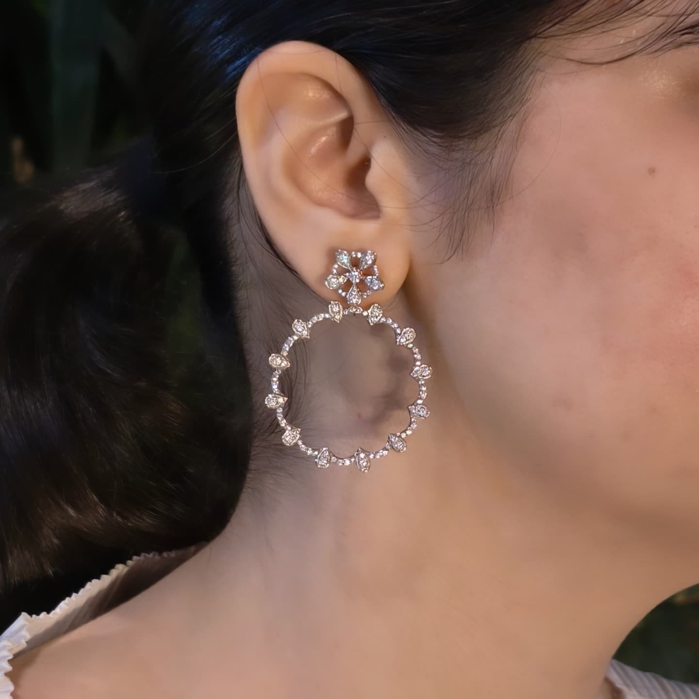 Arcana demi-fine hoops