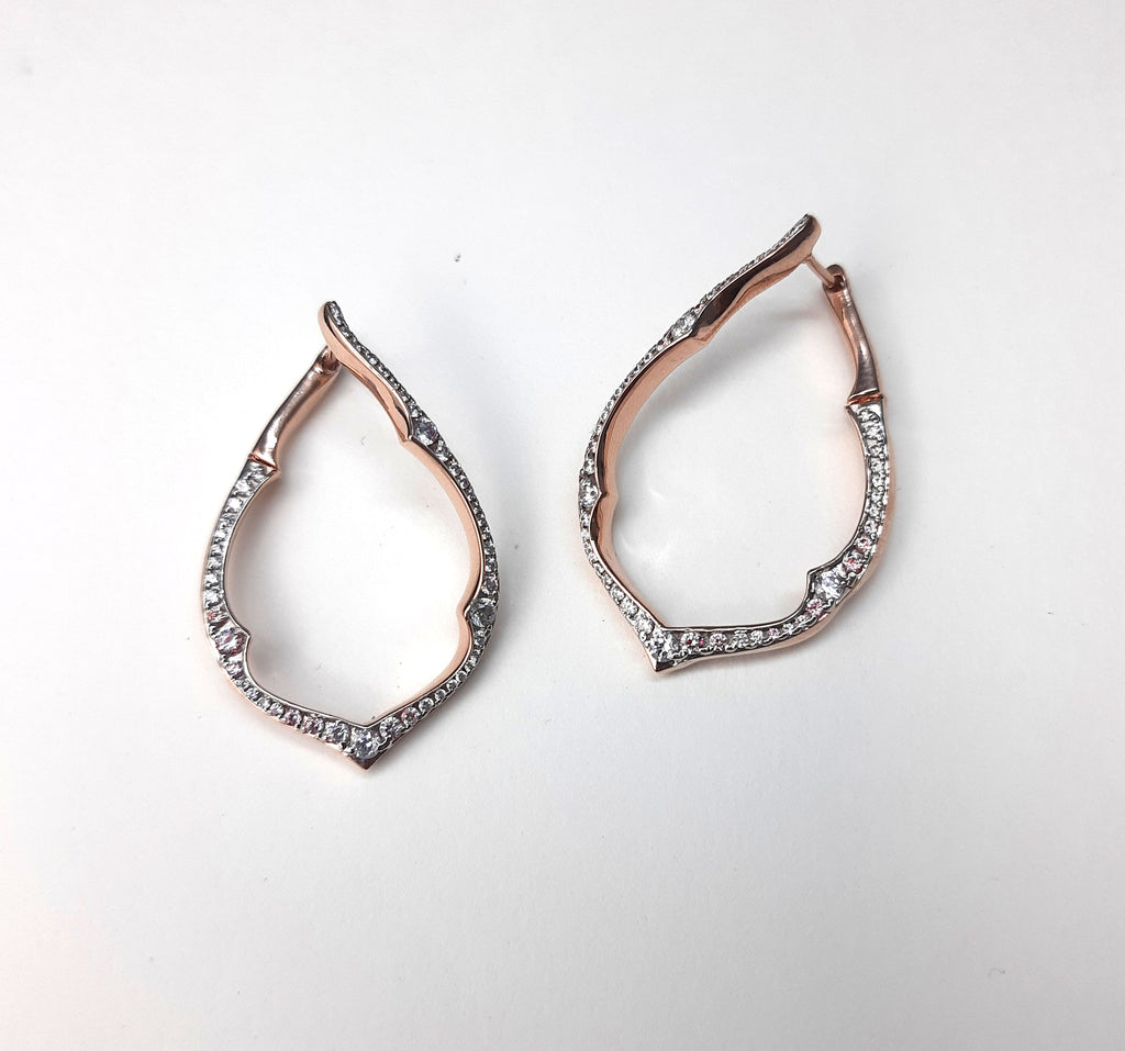Pear drop Hoops