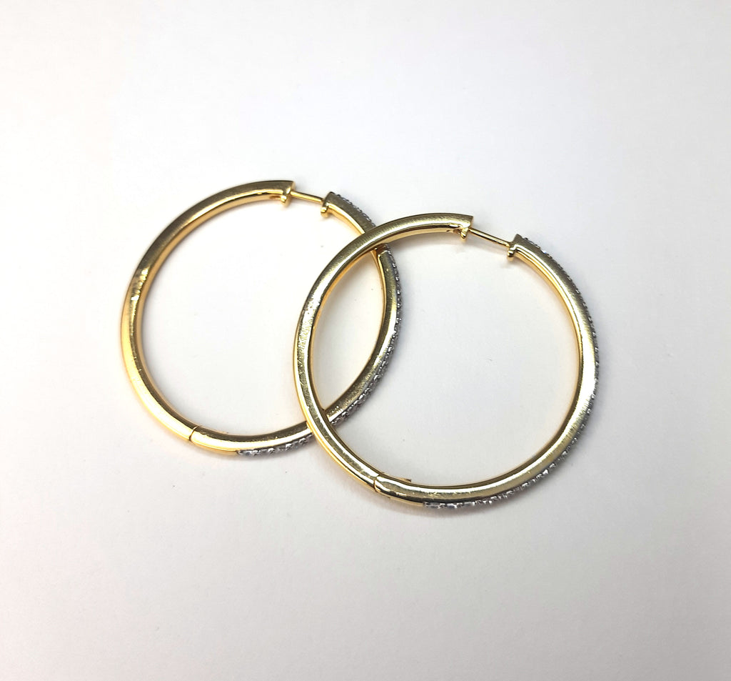 Single line big yellow hoops